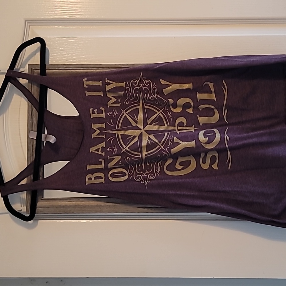 Graphic racerback tank